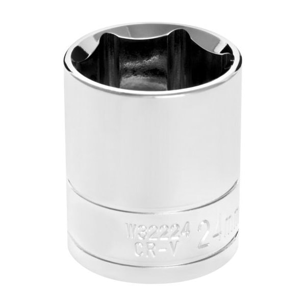 Performance Tool 1/2 In Dr. Socket 24Mm, W32224 W32224